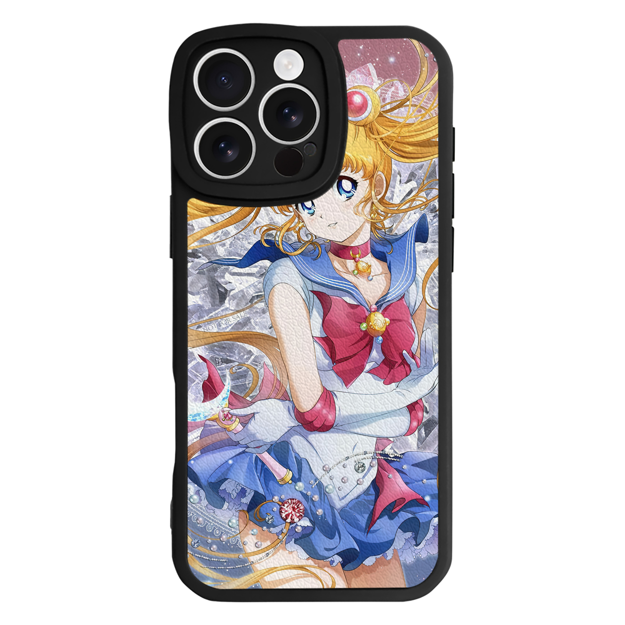 （画像用） 美少女戦士セーラームーン Sailor Moon 【iPhone 16シリーズ対応】シリコンスマホケース（レザー調） 材質：シリコン